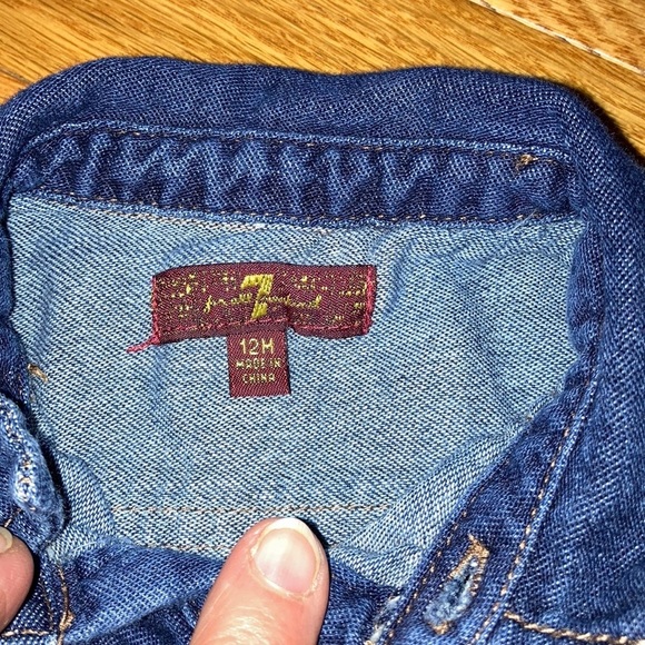 7 for all mankind denim jumpsuit - Picture 3 of 5